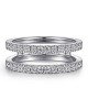 Gabriel & Co. Classic Collection Diamond Enhancer Ring Guard